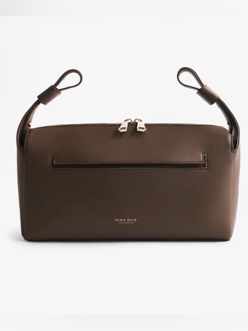Mina Baie Stroller Caddy and Bag in Dark Brown Espresso